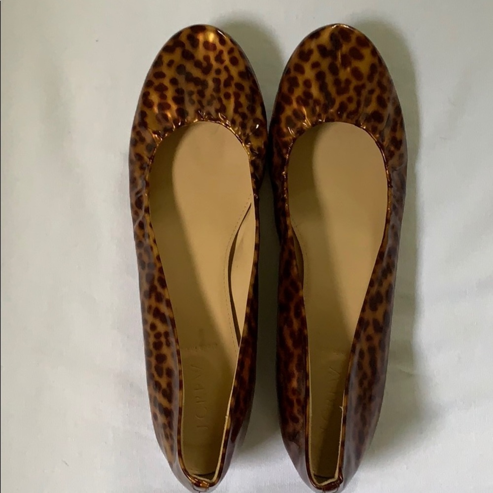 Jcrew patent tortoise ballet flat